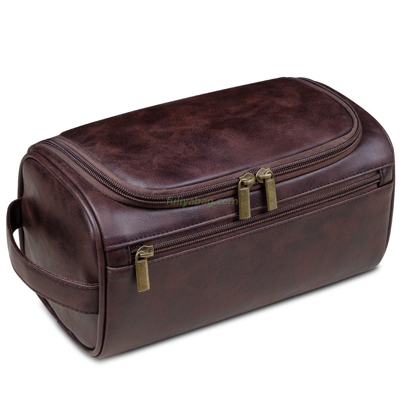 Travel Multi-functional Storage Bag Toiletry Makeup Bag Large Capacity Pu Leather Portable Pouch Cosmetic Bags for Women