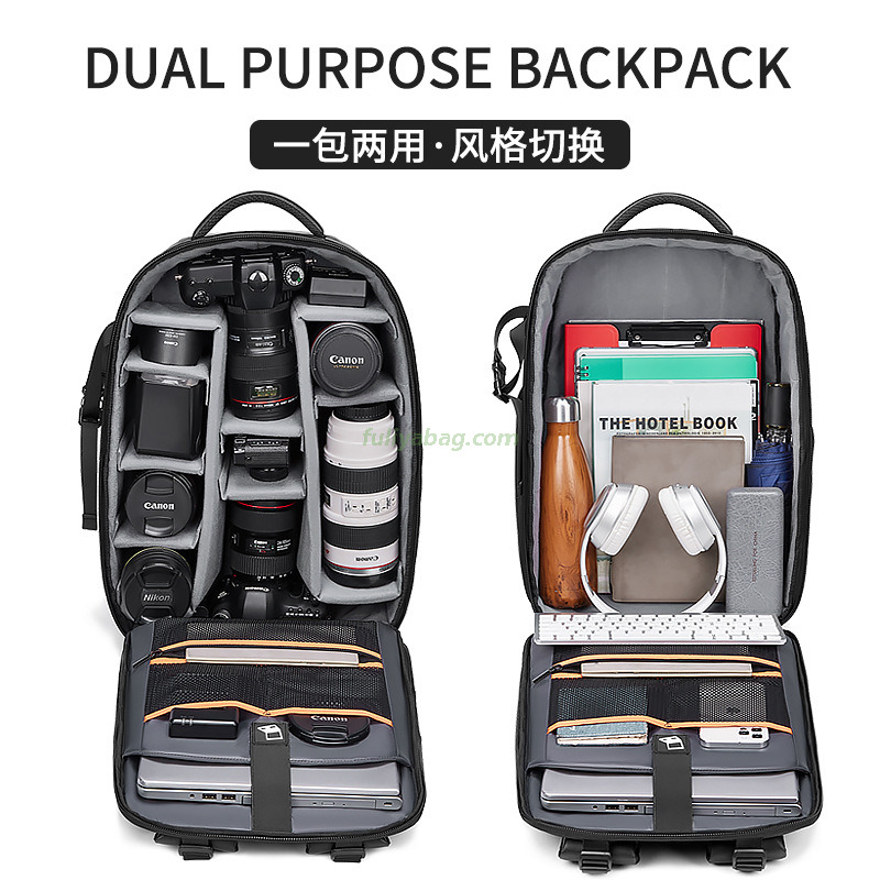 Waterproof Large Capacity Multifunctional Hiking Tripod Camera Storage Bag Custom Dslr Camera Backpack