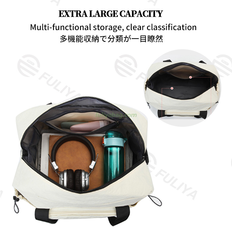 Custom Printed Logo Waterproof Carry on Duffle Fitness Bag Workout Travel Bag Foldable Expandable Duffel Gym Bag