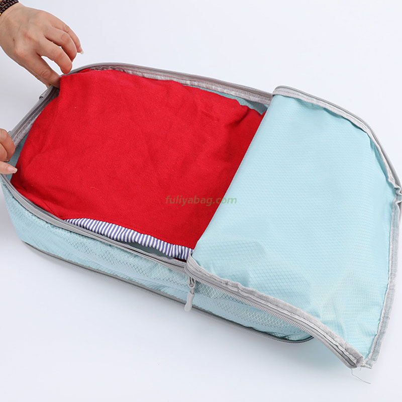 Multipurpose Large Capacity Portable Suitcase Zipper Closure Clothing Storage Pouch Luggage Organizer Storage Bags