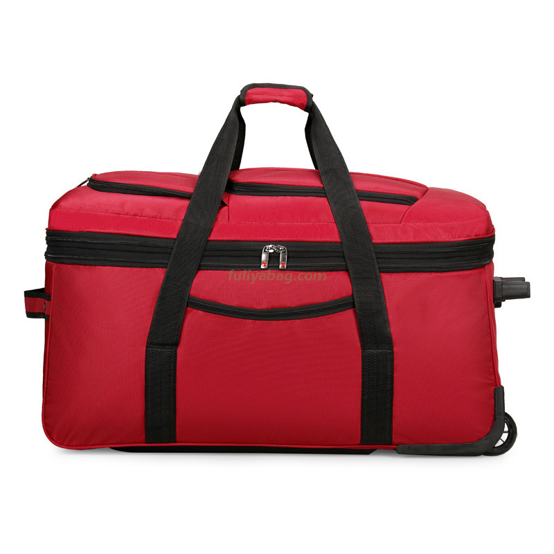 Custom Logo Waterproof Extra Large Oxford Travelling Bags Trolley Luggage Bag Folding Travel Bag Rolling Suitcase