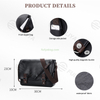 OEM ODM Luxury Handbags Waterproof PU Leather Casual Business Men's Messenger Crossbody Shoulder Document Bag