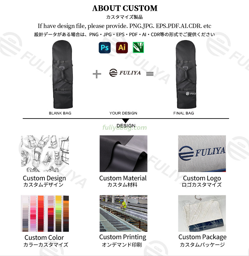 Custom Stand Model Golf Bag Foldable Rain Cover Waterproof Moisture-Proof Protective PU Dust Cover Golf Bag Accessories for Men