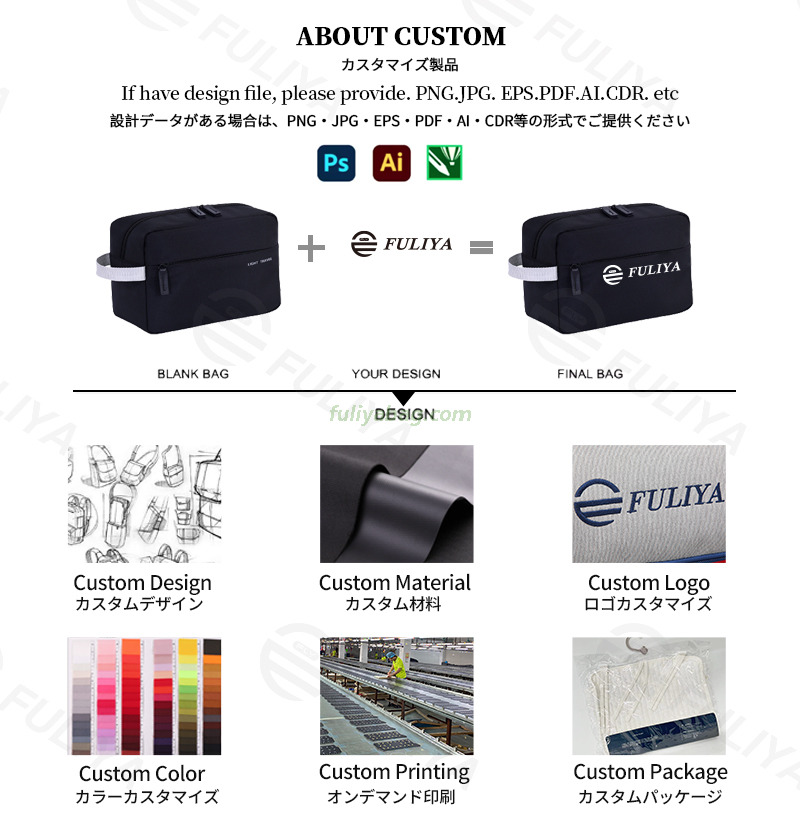 Wholesale Custom Portable Women Men's Wash Bag Cosmetic Makeup Shave Toiletry Organizer Pouch Travel Kit Storage Bag