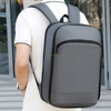Custom Factory Direct Men's Briefcase Bag College Business Backpack Portable Ultra Slim Expandable PU Laptop Backpack