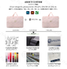 Fuliya Multifunctional Waterproof Hanging Suitcase Organizer Fashionable Zipper Clothing Underwear Socks Travel Storage Bag