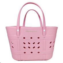 Wholesale Waterproof Washable Beach Tote Outdoor Market Travel Bags Large Size EVA Handbag for Sports Gym Swimming