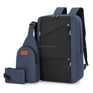 Custom Portable College Oxford 15.6 Inch Waterproof Business USB Charging Student School Bags Laptop Backpack