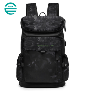 Fashion Waterproof Custom Logo School Bag Casual Large Capacity USB Student Anti-theft Laptop Backpack for Men