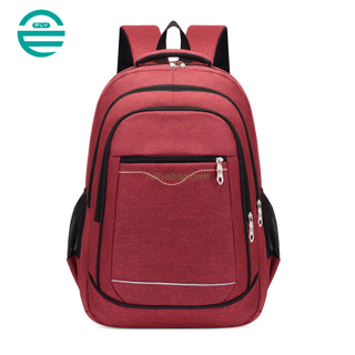 Solid Color Nylon Business College Shoulder Bag Portable Lightweight Universal Computer Schoolbag Laptop Backpack 
