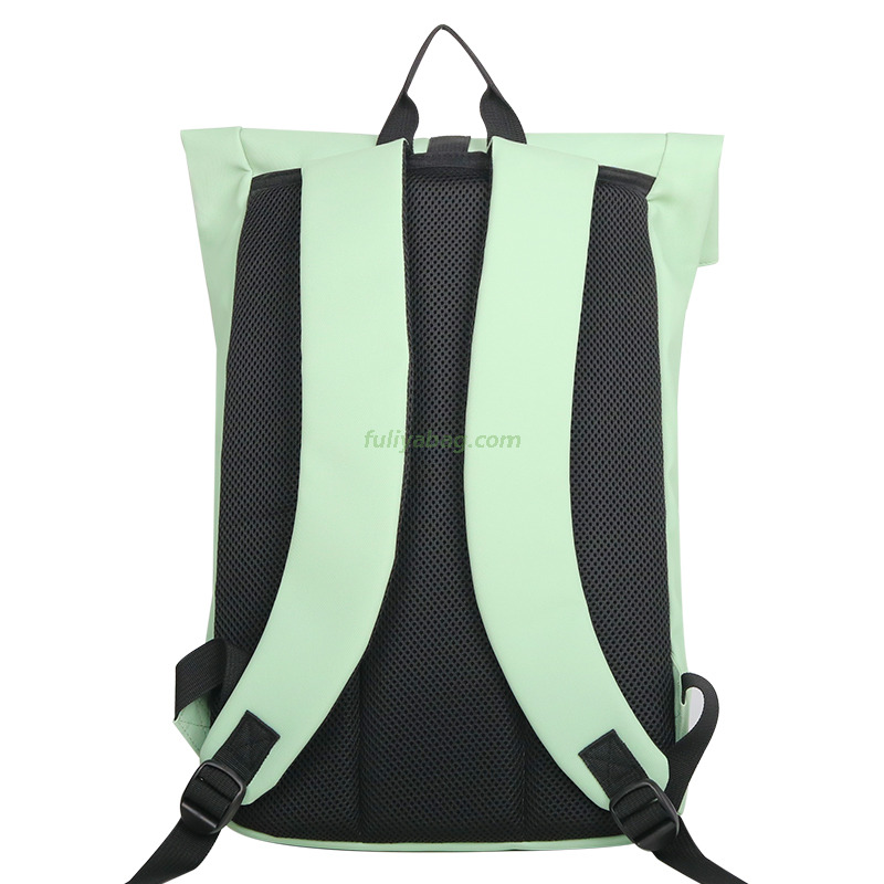 Custom Waterproof Travel Rolltop Notebook Shoulder Backpack Large Capacity College Students Laptop Backpack