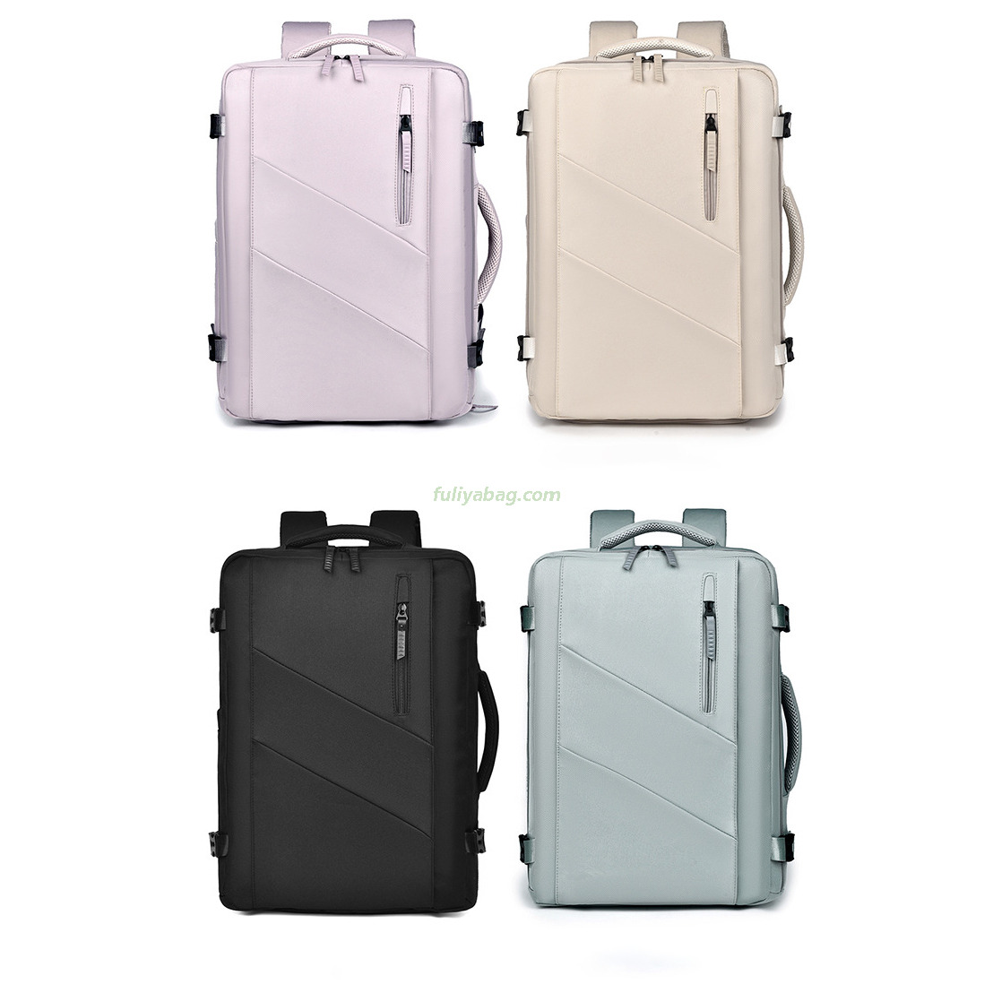 Extra Large Capacity Durable Waterproof Oxford Expandable 16inch Business Travel USB Portable Backpack Laptop Bag for Men