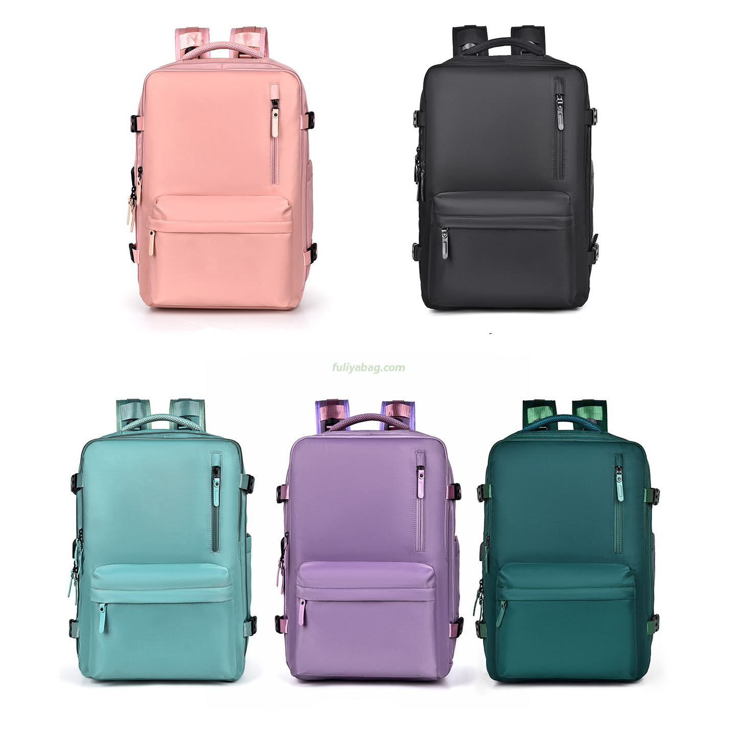Large Capacity Shoe Compartment Luggage Backpack Rucksack Waterproof Casual Travel Laptop Backpack With USB Charging