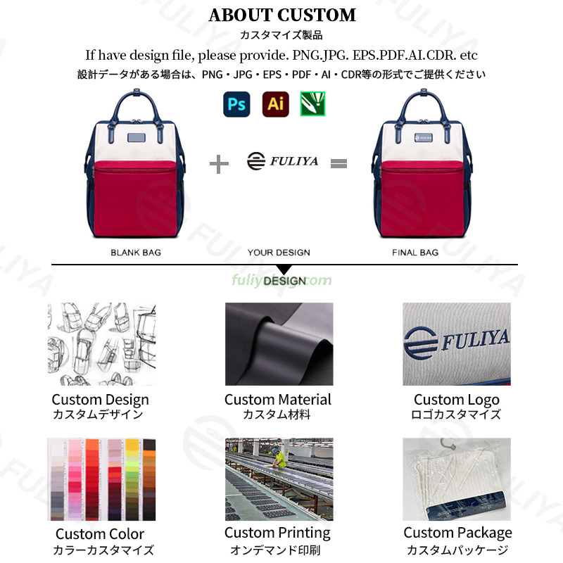 Fashion Waterproof Mommy Backpack New Diaper Bag Mothers ' Storage Travel Laptop Backpacks Multi Functional Backpack