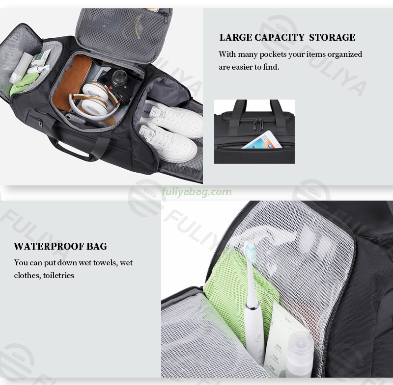 Custom Brand Logo Dry Waterproof Travel Duffle Bags Men Luggage Bags Outdoor Sports Gym Backpack for Travel
