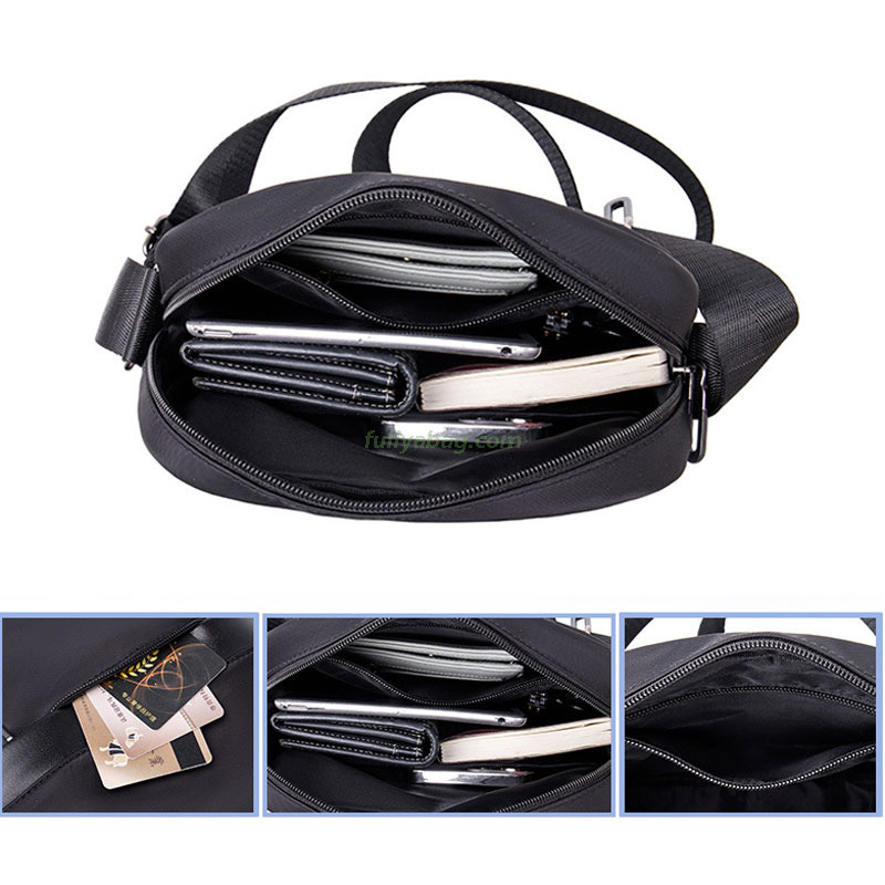 Wholesale Custom Single Shoulder Bags Men Casual Crossbody Bags Waterproof Large Capacity Men's Messenger Bags for Travel