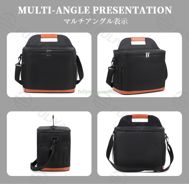 Factory Custom OEM ODM Insulated Ice Pack Lunch Cooler Bag 600D Oxford Thermal Bento Bag for Kids Adults Picnic Lunch