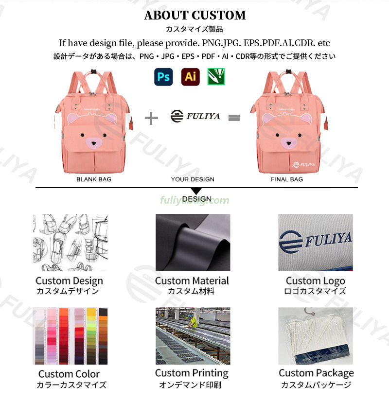 Portable Multi-functional Fashion Travel Mummy Bag Large Capacity Mommy Backpack Nappy Baby Diaper Change Bag