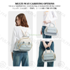 Stylish Hand Held Maternity Hospital Bag Large Capacity Multi Function Travel Mother Diaper Tote Bag Portable Mommy Bag