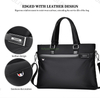 Custom Men's Business Handbag Black Blue Waterproof Oxford Carrying Case Protective Computer Bag 17.3 Inch Laptop Bag