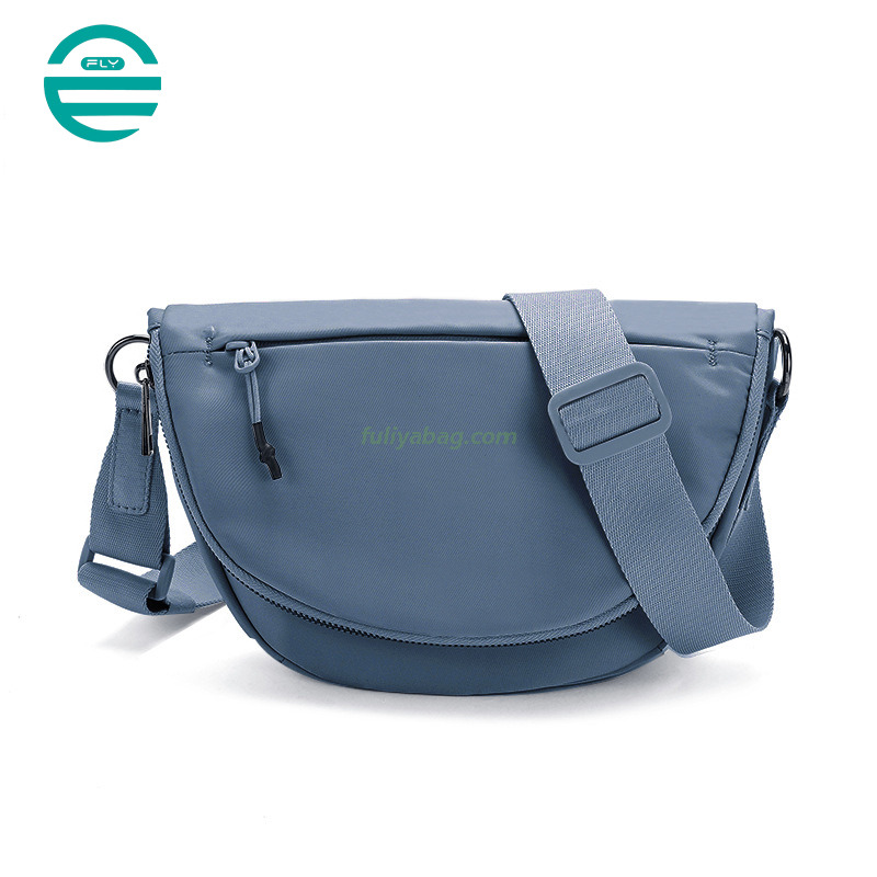 Wholesale Polyester Fibre Foldable Daily Casual Large Capacity Fanny Pack Belt Bag Outdoor Sport Cross body Bag