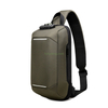 Wholesale Fashion Casual Polyester Anti-theft Men Chest Bag Multi-functional Waterproof USB Single Shoulder Sling Bag
