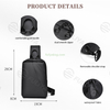 Custom Waterproof Sling Bags Simple Outdoor Crossbody Shoulder Men's Messenger Chest Sling Bag for Men Bag Pack