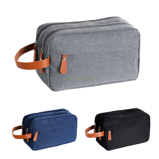 Custom Logo Men Women Oxford Cloth Makeup Bag Portable Handbag Hanging Toiletries Travel Cosmetic Skincare Storage Bag