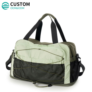 Custom Adjustable Strap Wet Dry Separation Gym Sports Travel Bag Expandable Gym Duffel Bag With Shoe Compartment