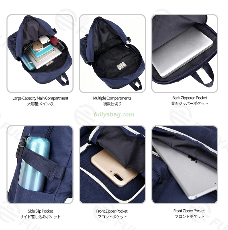 Custom Tactical Style Large Capacity Laptop Backpack Waterproof Daypack Durable Travel Hiking School College Backpack
