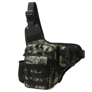 Nylon Tactical Range Chest Bag Single Shoulder Molle Pouch Men Sports Tactical Sling Pouches Messenger Crossbody Bags