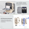 Custom Large Expandable Smart Travelling Bagpack Mens Women Business Travel Laptop Backpack With USB Charging Port