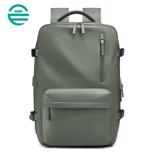 Large Capacity Dry Wet Separation Mens Women Expandable Business Travel Luggage Laptop Backpack with Usb Charge