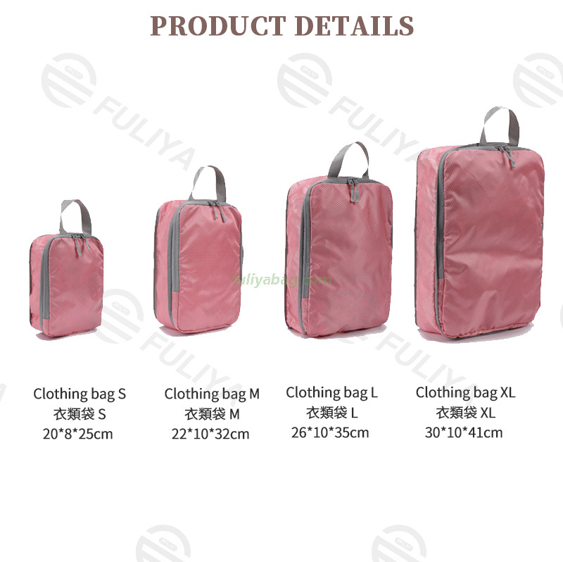 Multipurpose Large Capacity Portable Suitcase Zipper Closure Clothing Storage Pouch Luggage Organizer Storage Bags