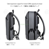 Custom Factory Direct Men's Briefcase Bag College Business Backpack Portable Ultra Slim Expandable PU Laptop Backpack