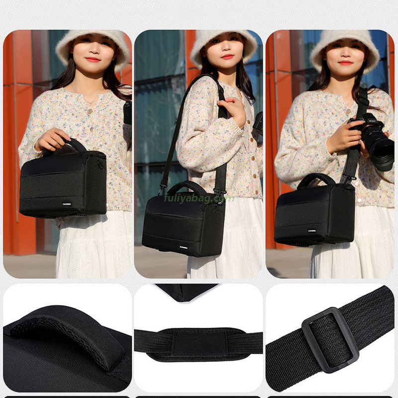 Custom Logo Outdoor Travel Waterproof Camera Bag Portable Storage Photographer Equipment Video DSLR Digital Shoulder Bag