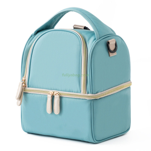 Fashion Mommy Dual Compartment Bag Large Capacity Outdoor Mommy Milk Storage Backpack Insulated Thermal Cooler Tote Bag