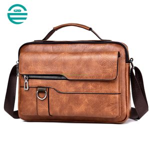 New Fashion Pu Leather Square Classic Vintage Waterproof Men Messenger Bags Sling Shoulder Crossbody Bags