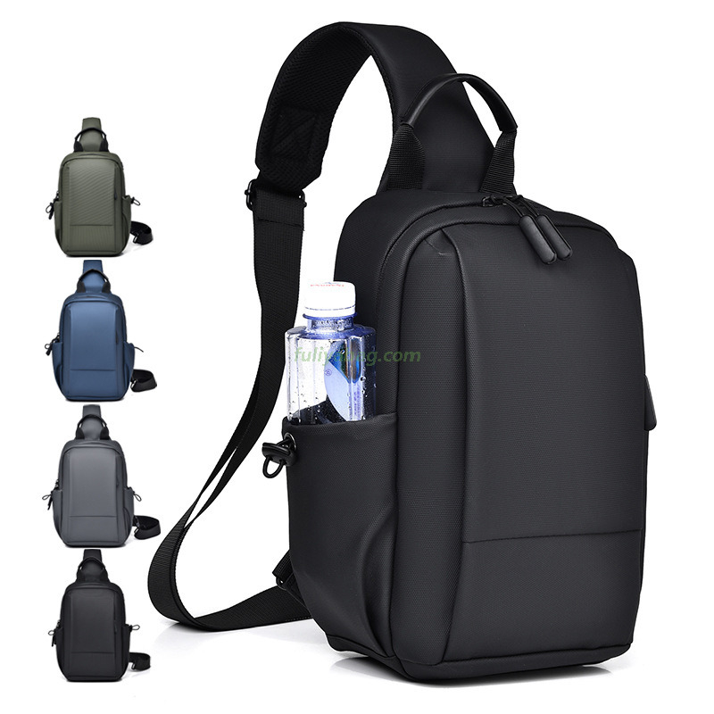 Multi Functional New Mens Chest Bag Waterproof Film Large Capacity Lightweight Custom Logo Single Shoulder Bag