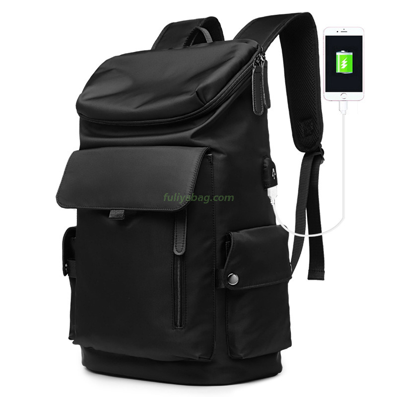 Fashion Waterproof Custom Logo School Bag Casual Large Capacity USB Student Anti-theft Laptop Backpack for Men