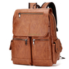 High Quality PU Leather Rucksack Leisure Stylish School College Laptop Backpacks for Women Men Business