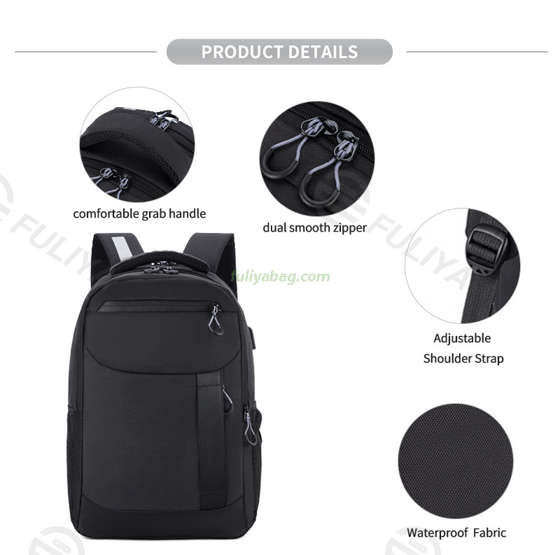 C-80262 Waterproof USB Charging Travel Business Laptop Backpack