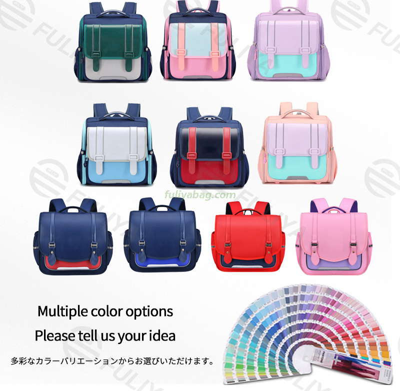 Japanese Style Large Capacity Backbag Vertical Primary Kids Knapsack Student Rucksack Bags School Backpack for Boy Girl