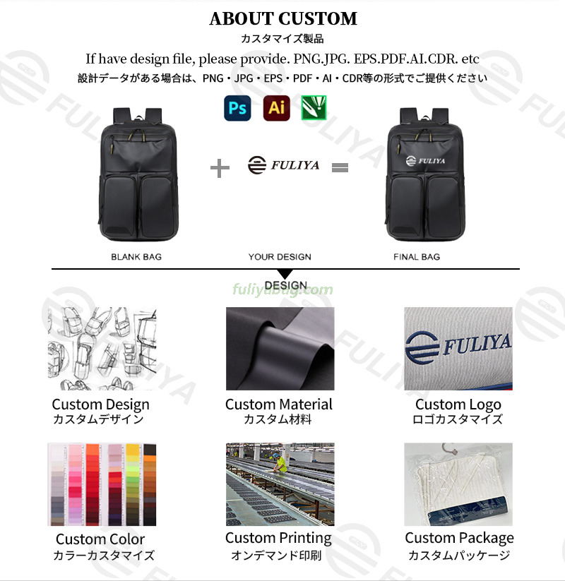 Casual Fashion Computer College School Bags Water-Resistant Film Business Laptop Bag Travel Backpack for Men Office