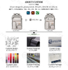 OEM Oxford Waterproof USB Charging Multiple Compartments Laptop Bagpack Business Student 180° Closure Travel Backpack