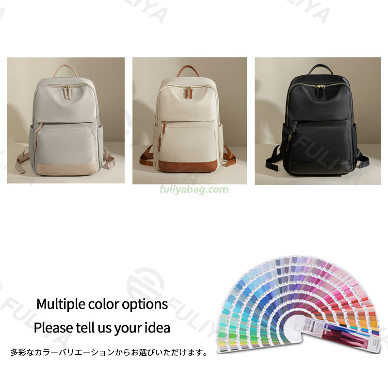 Custom 15.6 Inch Laptop Carrying Bag Leisure Travel Daily Use Shopping Backpack Large Capacity Luxury Women's Backpack