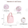 Large Capacity Handheld Organizer Bag Durable Portable Toiletry Travel Makeup Bag Pu Material Waterproof Cosmetic Bag
