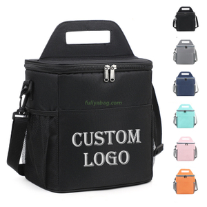 Factory Custom OEM ODM Insulated Ice Pack Lunch Cooler Bag 600D Oxford Thermal Bento Bag for Kids Adults Picnic Lunch