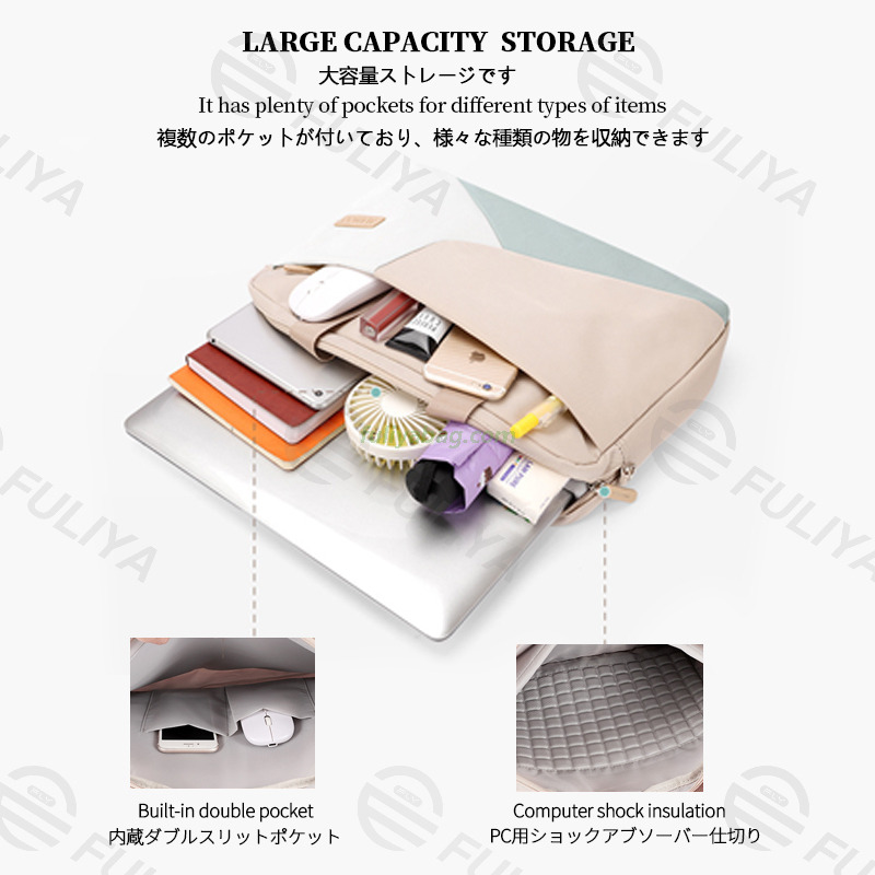 Factory Custom High Quality Business Outdoor Laptop Crossbody Bag Macbook Laptop Conference Tote Bag for Women