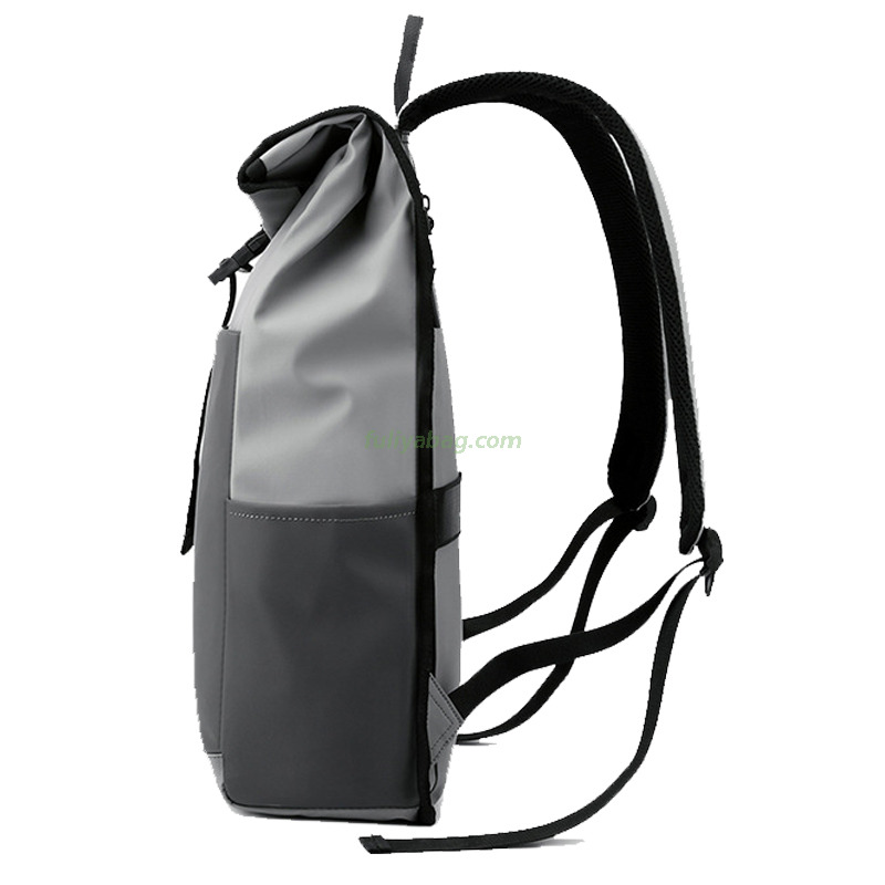 Custom Casual Sport Backpack Waterproof Man Roll Top Backpack Large Capacity School Backpack for Travel Hiking